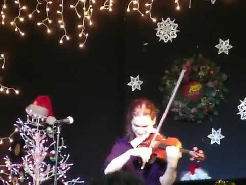 Hilary Hahn singing and playing violin