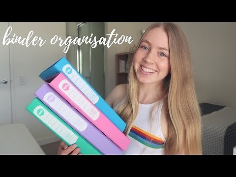 How I Organise My Folders For School | Binder Organisation