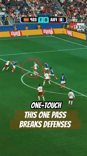 This One-Touch Pass Creates Instant Goal Chances 😳 #shorts #soccer