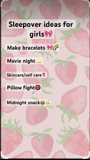 Sleepover ideas for girls🌷🫶🏻🎀