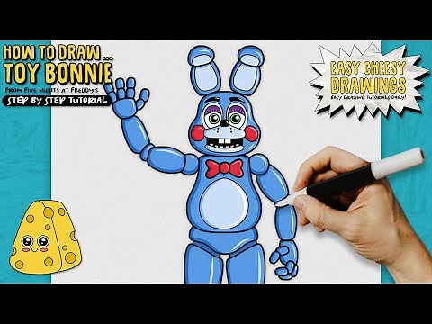 How to Draw TOY BONNIE 😱🐰 (Five Nights at Freddy's) | Easy Step-By-Step Drawing Tutorial