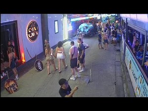 Livecam4k | Green Mango Street Night Life | Hush Bar Koh Samui , Thailand 🇹🇭 4k Ep5