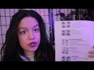 asmr • simple physiognomy check (eye shape) face mapping series