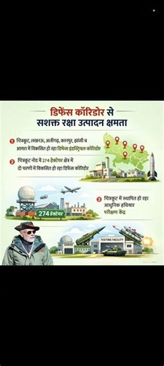 भारत | चित्रकूट नोड में 274 हेक्टेयर क्षेत्र में दो चरणों में विकसित हो रहा डिफेंस कॉरिडोर