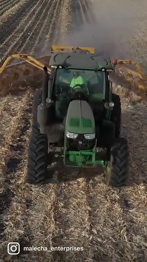 456K views · 5.1K reactions | Corn stalk baling  After the corn is combined off the fields we rake up all of the corn stalks left behind from the combine and round bale it. We use the corn stalk bales as bedding for our cattle. | Malecha Enterprises | Facebook