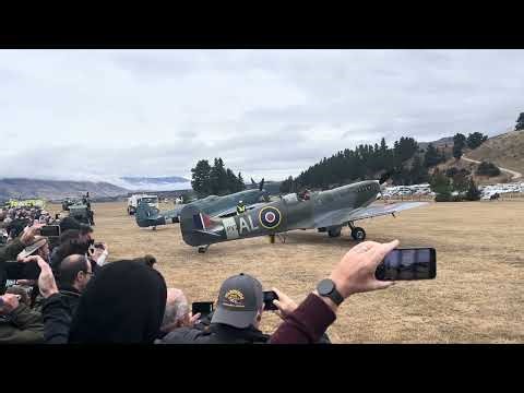 Merlin Power 🔥 Spitfire Mk IX, Mk XI & P-51D Engine Start & Taxi | Warbirds Over Wanaka 2026