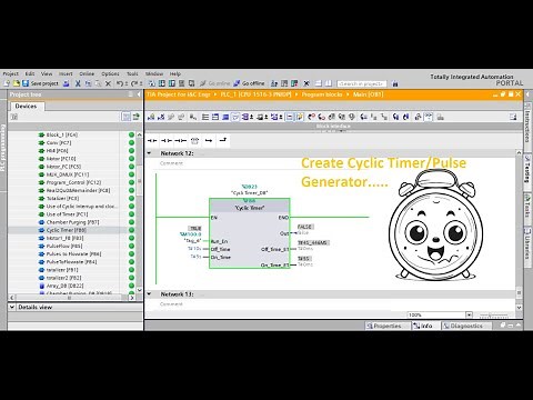 TIA: How to make a Pulse Timer | #Cyclic Timer | # Periodic Timer