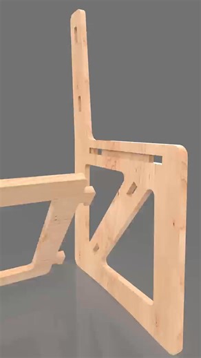 Easy-to-assemble chair #mortise and tenon structure #solidwoodfurniture #chair #handmade | wooden crafts
