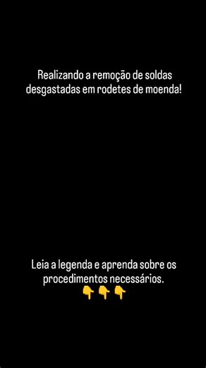 EXTRAÇÃO EM FOCO - Moenda, Mecânica, Processos on Instagram: "PROCEDIMENTO DE LIMPEZA DE SOLDA E SOLDAGEM RODETES DE MOENDA: 1. OBJETIVO: Garantir a correta limpeza, preparação e execução da soldagem em rodetes de moenda, assegurando resistência mecânica, durabilidade e desempenho operacional. 2. SEGURANÇA: Bloquear e etiquetar o equipamento (LOTO). Utilizar EPI obrigatórios: Máscara de solda com filtro adequado Luvas de raspa Avental e mangotes Óculos de segurança Protetor auricular Respirador