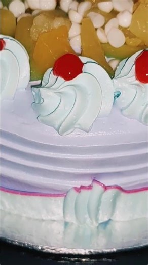 Beautiful Fresh Fruit Birthday Cake Design | Whipped Cream Celebration Cake