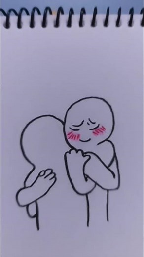 " an emotional love hug ,✨💕| #drawing