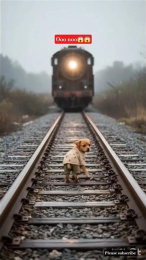 poor puppet train ke samne a Gaya😢 | Last Second Mein Insaan Ne Bacha Li Jaan” #funny #1million #cut