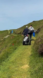 The walk from the 12th tee on the Old Head Golf Links to the fairway 😲 (via: IG - thesocialhacker) | Your Golf Travel