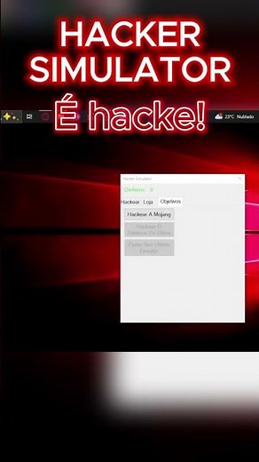 É hacke no HACKER! - Hacker Simulator #hacker #simulador #games #viralshort