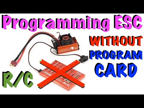 Programming an ESC without a Program Card on your RC vehicle