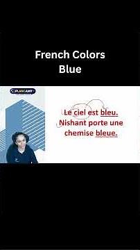French Colors | Blue in French
