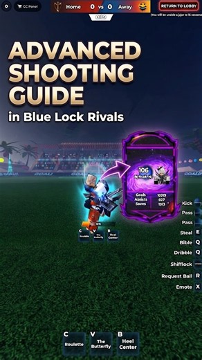 Advanced Shooting Guide in Blue Lock Rivals #bluelockrivals #blr #roblox