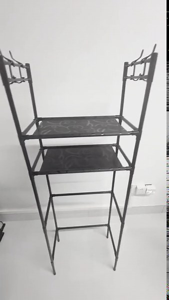 Over the Toilet Storage Cabinet Rack 3 Tier Bathroom Organizers and Storage with Hooks