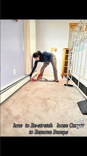how to Re-stretch loose Carpet to Remove Bumps
