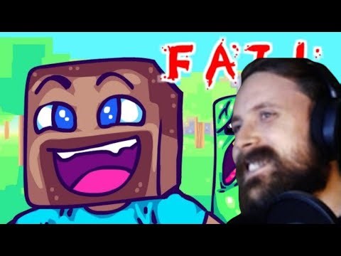 Forsen Reacts | MINECRAFT FAIL, A Minecraft Parody