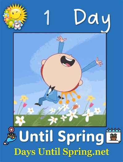 The Countdown to Spring 💛🌈🌷 🌈 👉 https://daysuntilspring.net 👈 🌸 . #Spring #Spring2024 #SpringCountdown #countdown #sunandfun #CountdowntoSpring | Spring Countdown