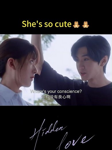 She's so cute 🤭🤭#hiddenlove #zhaolusi #chenzheyuan #chinesedrama