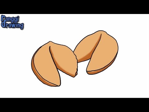 How to Draw a FORTUNE COOKIES | Step by Step | Drawing Easy