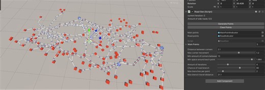 Procedural Road Generator for Unity, Isaac van Beek