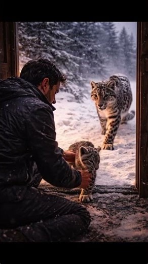 Snow Leopard Reunion | A Rare Moment of Trust in the Wild ❄️🐆