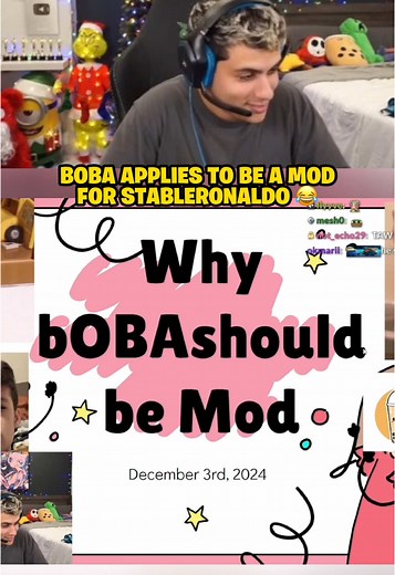 Boba wants to be a mod 😂 (Twitch - StableRonaldo) #fyp #trending #viral #stableronaldo