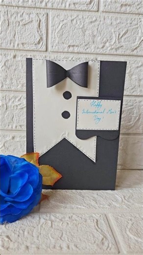 International Men's Day Card Making #shorts #youtubeshorts #diy #cards #mensday #tutorial #abarts