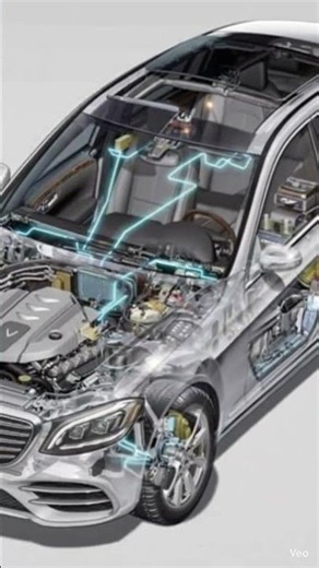 S-class W221 airmatic suspension #airmatic #suspension #automobile #automotive #shorts #mercedes