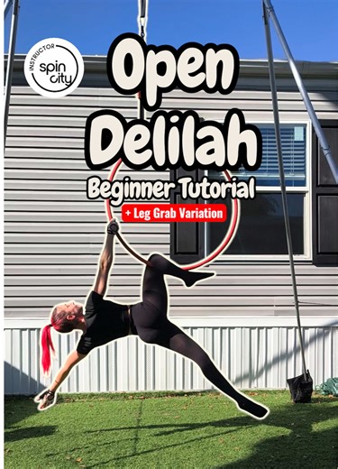 Open Delilah Leg Grab Variation – Beginner Friendly Tutorial 👑✨ Master this elegant, open variation of Delilah with the added leg grab for extra control and beautiful lines. Great for building strength and confidence! Move from the Hoop Bible by @Aerial/Pole Instr Training Save & add it to your practice list Comment “DELILAH” → I’ll DM you the pro tips instantly Online Broward classes open → link in bio! Float Clean. Train Caribbean. 💛 #aeriallyra #delilah #opendelilah #lyratutorial #beginnerl
