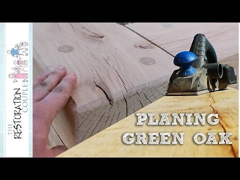 Planing, Sanding and Routing the Oak Sleepers | TRC Garden