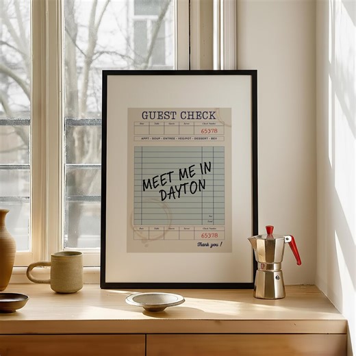Meet Me in Dayton Wall Art Dayton Ohio Travel Poster Artwork Unique Gift Idea Downloadable Digital Print - Etsy