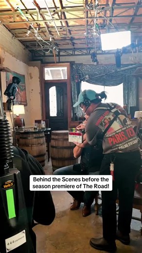 Checking everything out before the SEASON PREMIERE of @THE Road CBS!!!! it's like Christmas morning!!! kicking it off in Fort Worth, TX at Tannahills