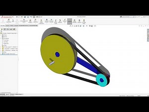 How to use BELT/CHAIN command in SolidWorks! Tutorial, learn from homee :D