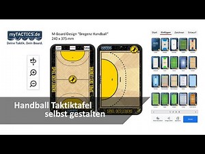 Handball Taktiktafel selbst gestalten
