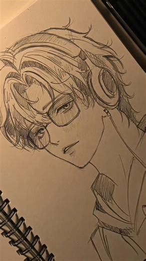 Drawing anime boy character ✨ easy grids #drawing #anime #viral