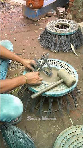 How street sweeper brushes are made.