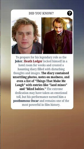 When Heath Ledger Became The Joker