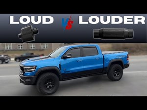 700hp RAM TRX: Loud vs Louder Exhaust Sound!