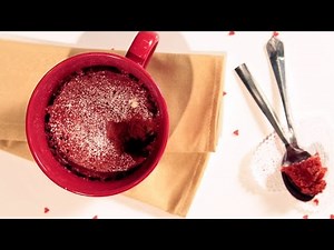 Red Velvet Microwave Mug Cake For 2