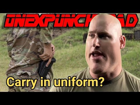 Sergeant Major weighs in on Soldiers carrying fire arms