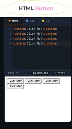 HTML Buttons #coding #htmltutorial #csstutorial