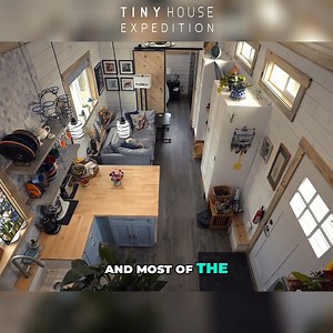 Meet Susan and her gorgeous 10' wide by 36' long tiny house on wheels. She designed this with her builder, Korallus Tiny Homes, to prioritize her long-term retirement needs. So, of course, she opted for a downstairs bedroom! 🏡😍 | Tiny House Expedition