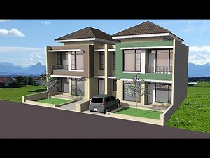 Sketchup house design and rendering use Irender Nxt