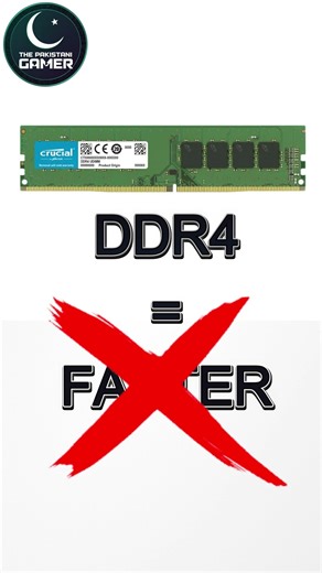 DDR3 vs DDR4 ⚔️ REAL GAMING 😱💻 #shorts