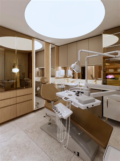 O sonho era mais ou menos assim mas a sensação de ver o projeto desse consultório odontológica diante dos olhos é de arrepiar. Sabe aquele desejo que você guarda no fundo do peito de ter um lugar que seja a sua cara e que exale sucesso?! Pois é, esse consultório odontológico é exatamente o que a gente imagina quando fecha os olhos e pensa no topo da carreira. A gente desenhou cada linha e cada luz desse espaço pensando naquele suspiro de realização. É um ambiente de bem-estar que não é apenas bo
