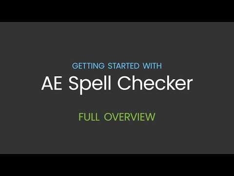 Getting Started with AE Spell Checker for After Effects